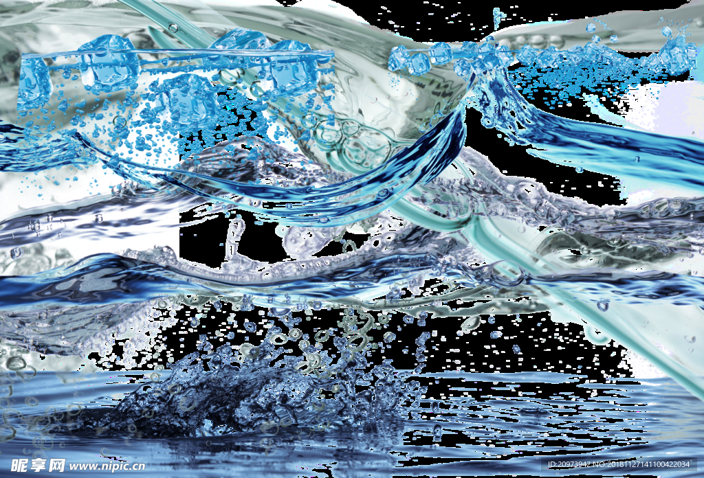 水 水素材 水波浪