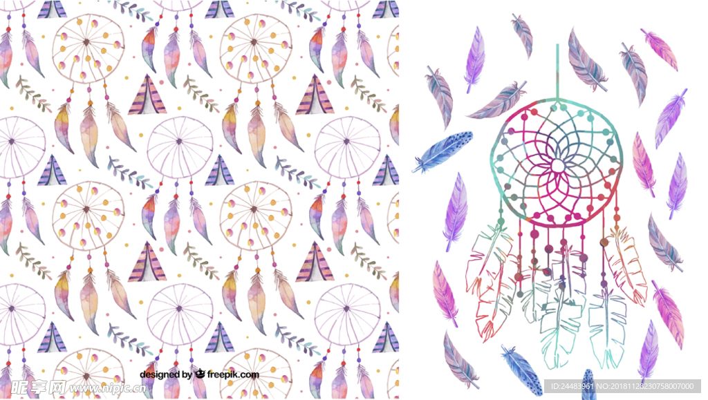 捕梦网底纹背景