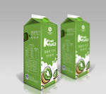 猕猴桃汁果汁饮料包装平面图