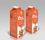 橙子果汁橙汁饮料橘汁包装平面图