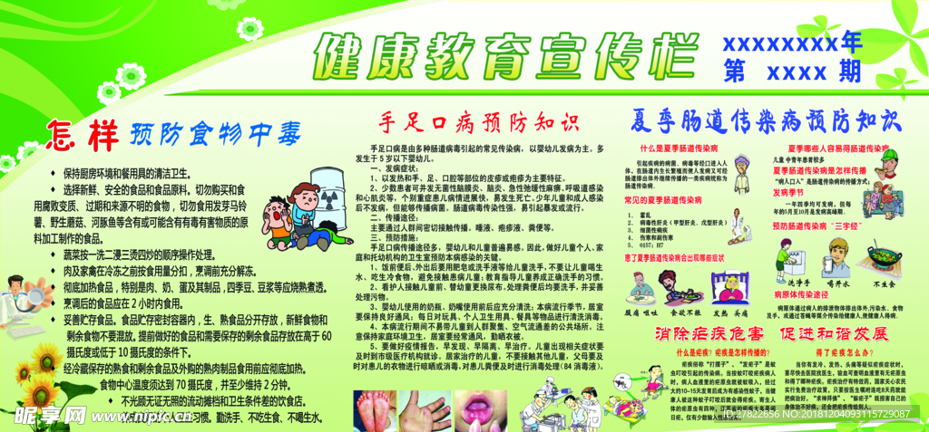 夏季健康教育宣传栏