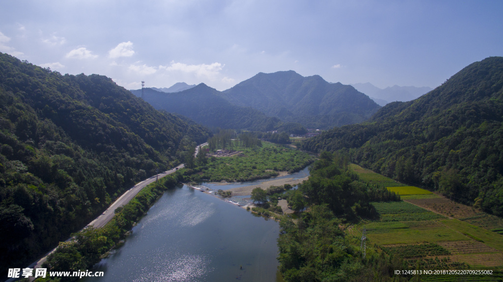 石台风光 秋浦河畔 田园美景