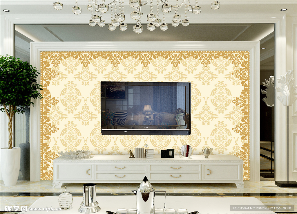 欧式花纹背景图