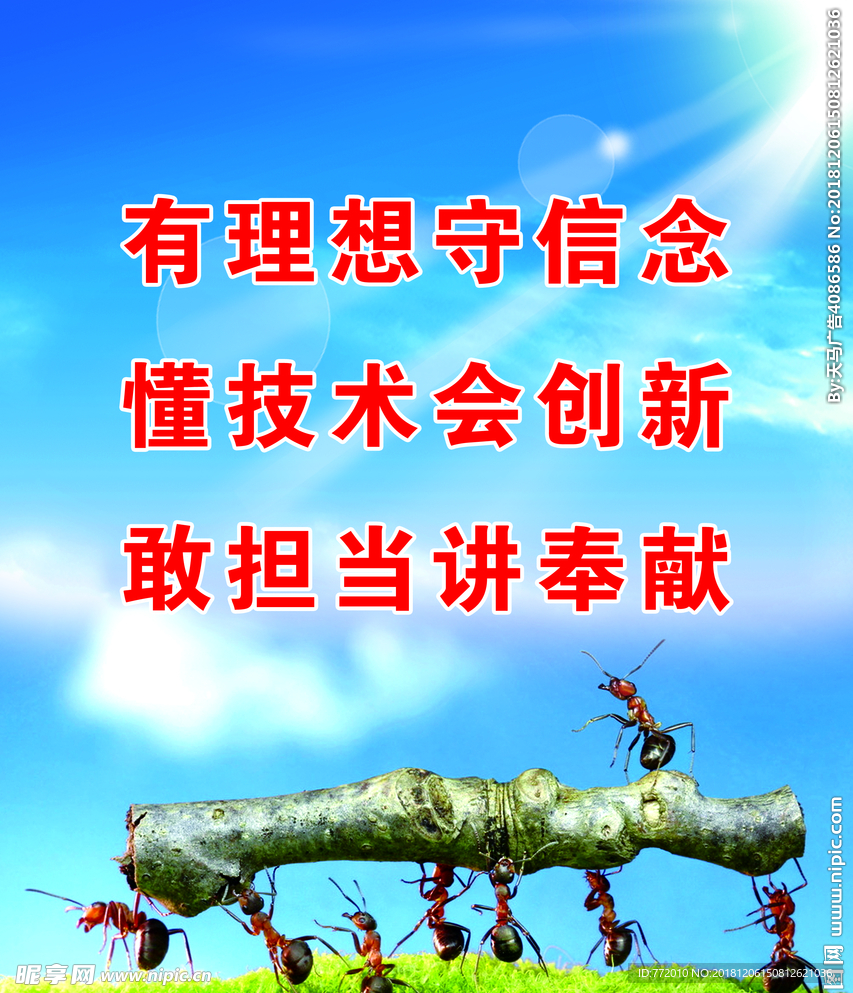 团队标语  蚂蚁