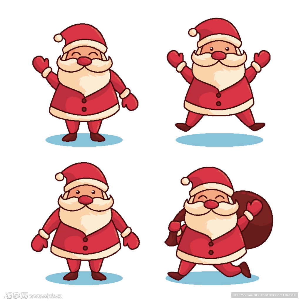 圣诞老人 圣诞节素材 卡通圣诞