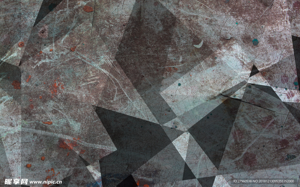 黑纹理质感几何背景