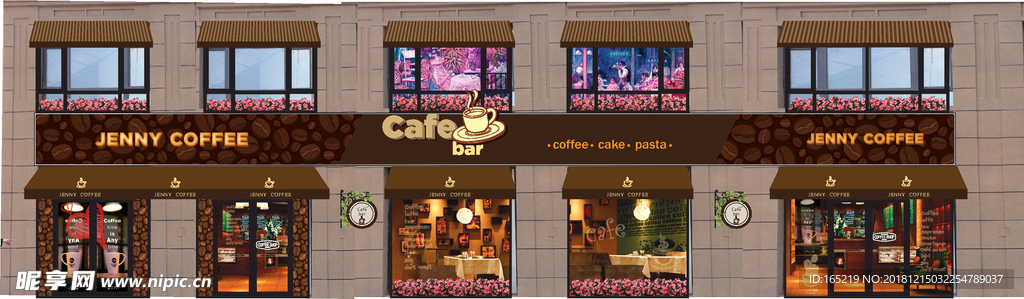 咖啡店门头设计