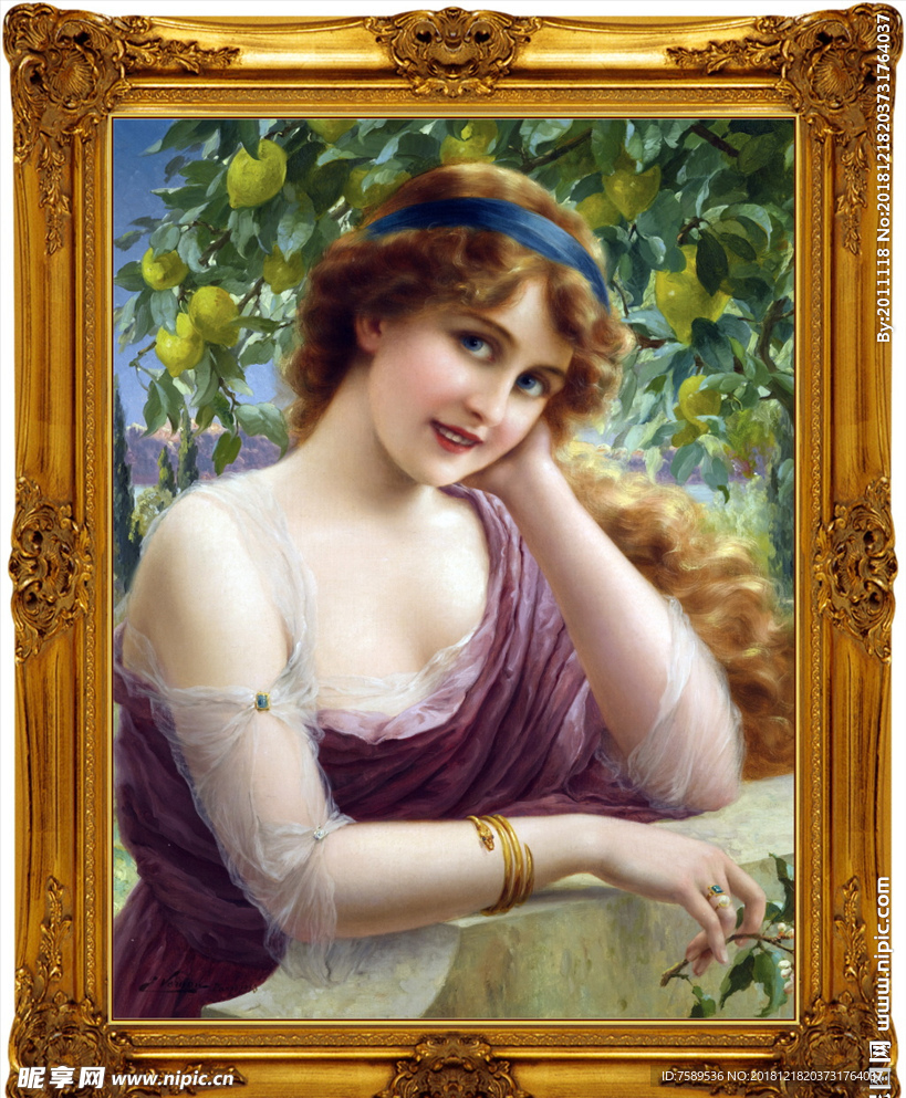 高清宫廷贵族油画