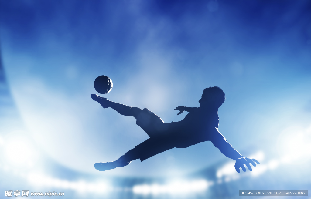 足球赛场体育运动球素材