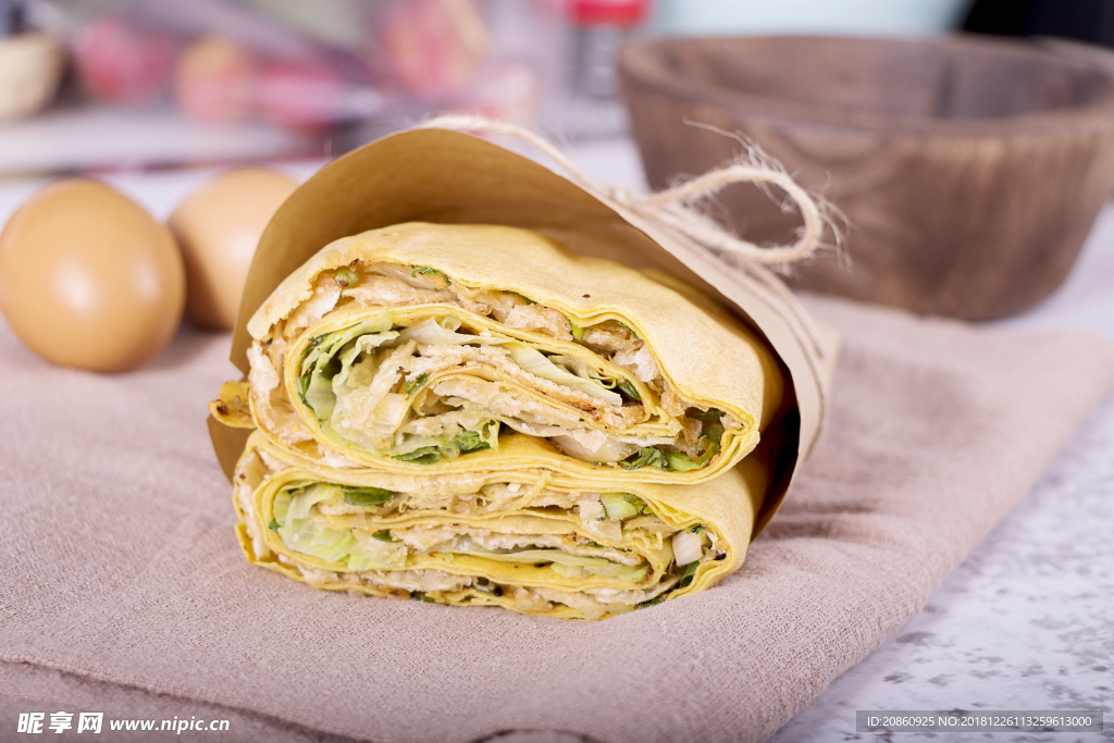 美味的煎饼图片