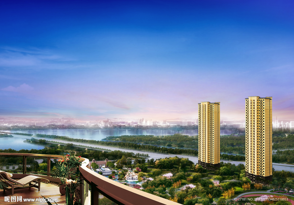 地产 江景 阳台