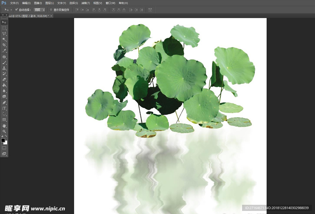 荷花效果图后期素材