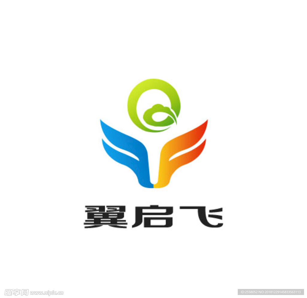 翼启飞 LOGO