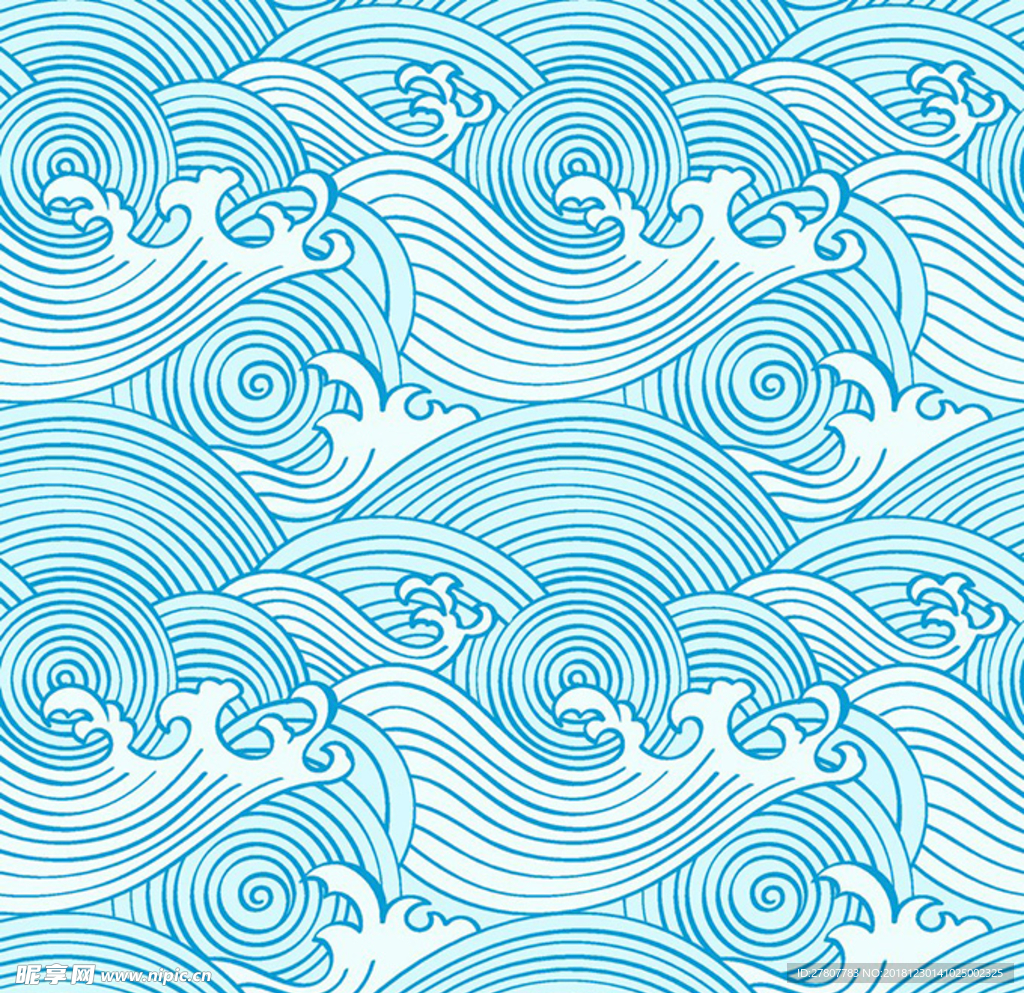 海浪花纹