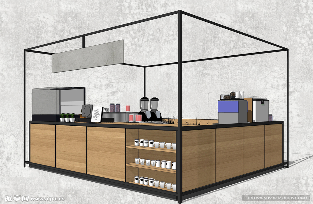 咖啡饮品售卖摊位