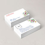 简约时尚主流鲜花花朵名片