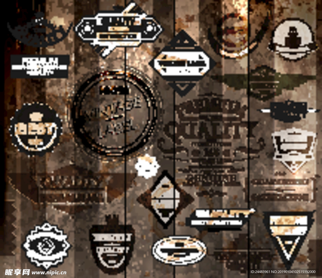 怀旧木纹 标签木纹