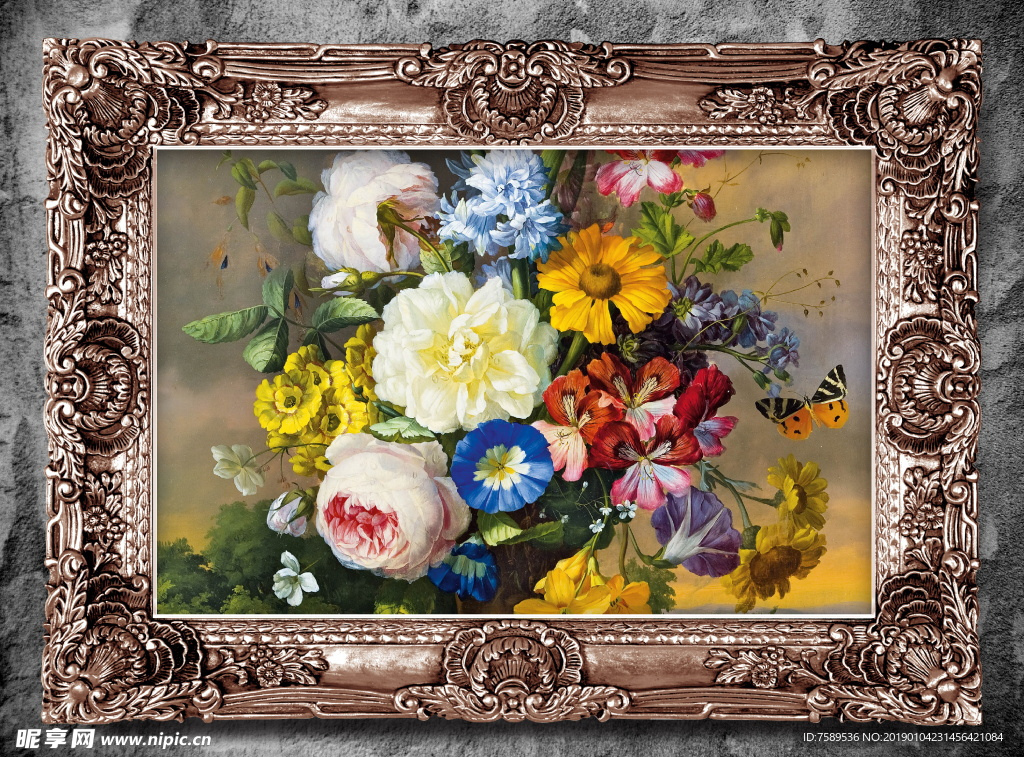 欧美古典花卉油画