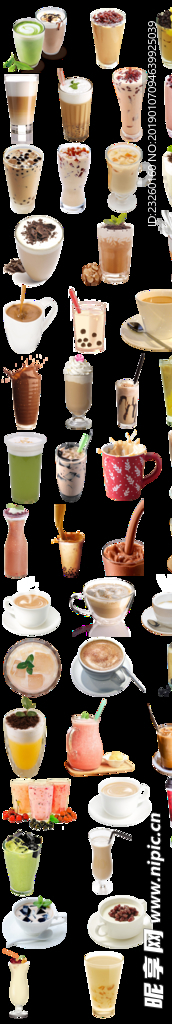 奶茶 珍珠奶茶 PSD图层