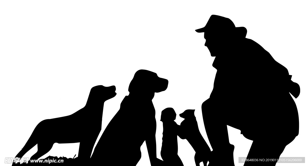 犬 人 情  剪影 狗狗