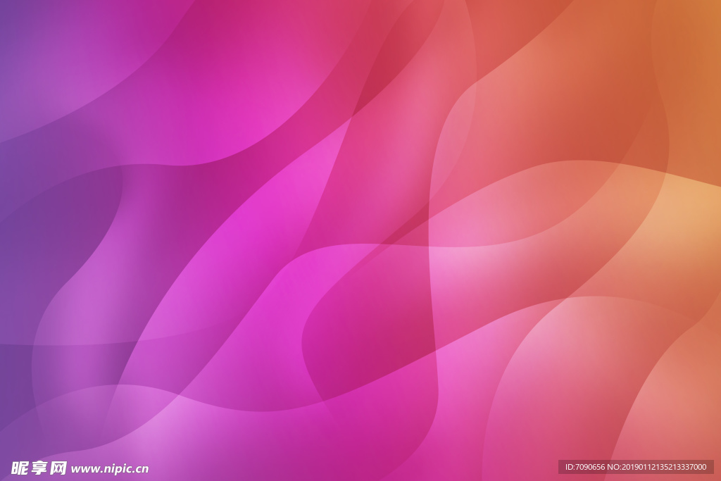 绚丽彩虹渐变曲线背景