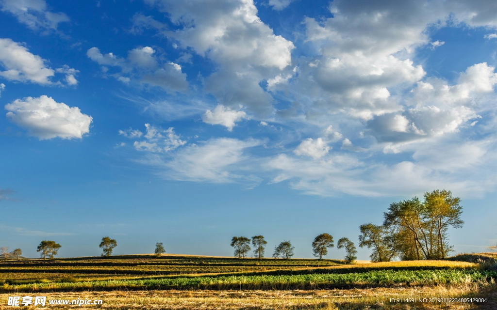 蓝天白云 湖泊 草原牧场 山川