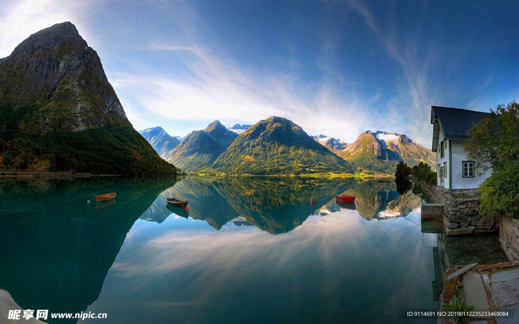 湖泊 草原牧场 山川美景 草原