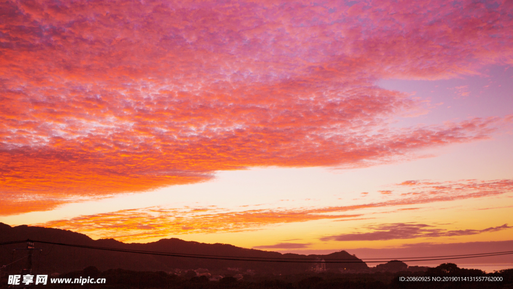 美丽的晚霞图片