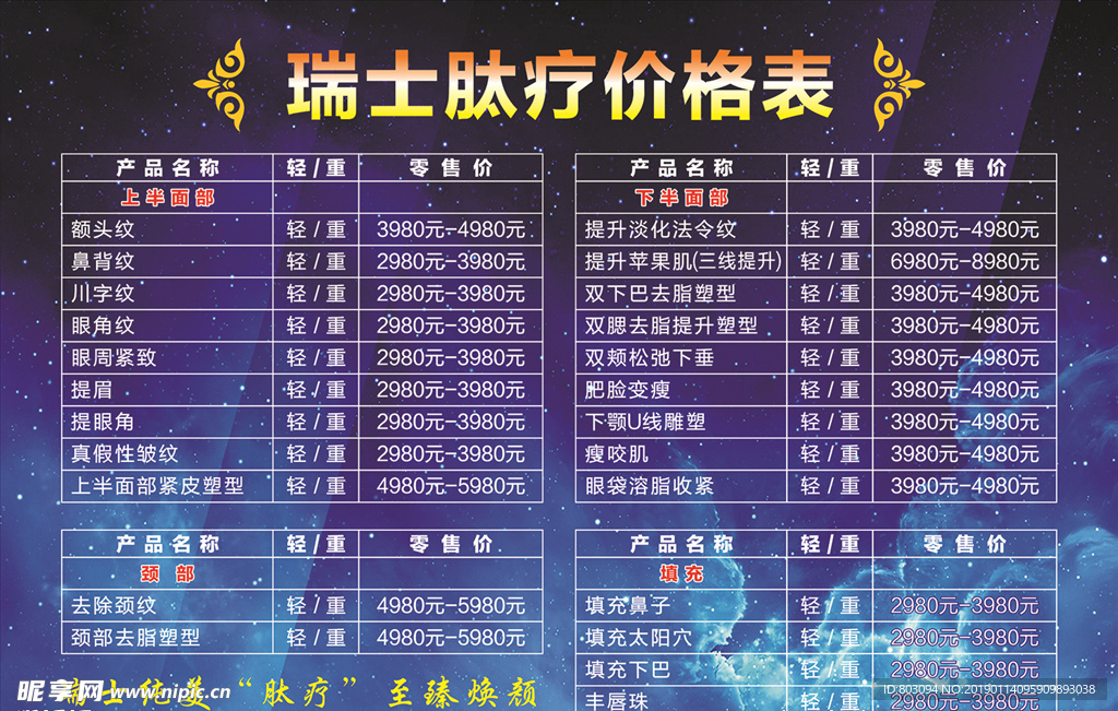 瑞士肽疗价格表