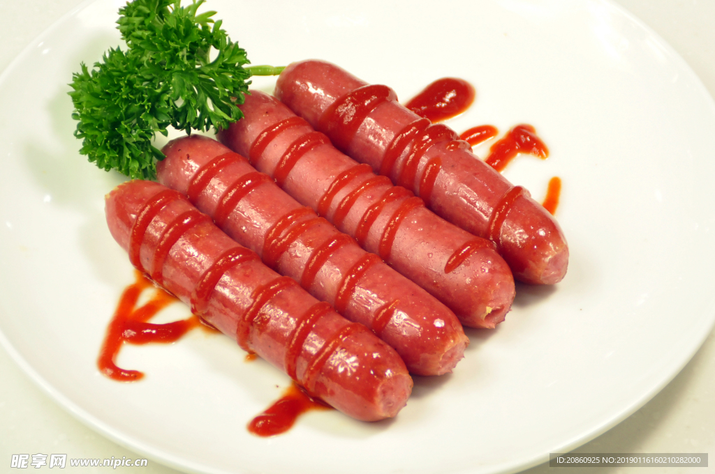 美味的香肠图片