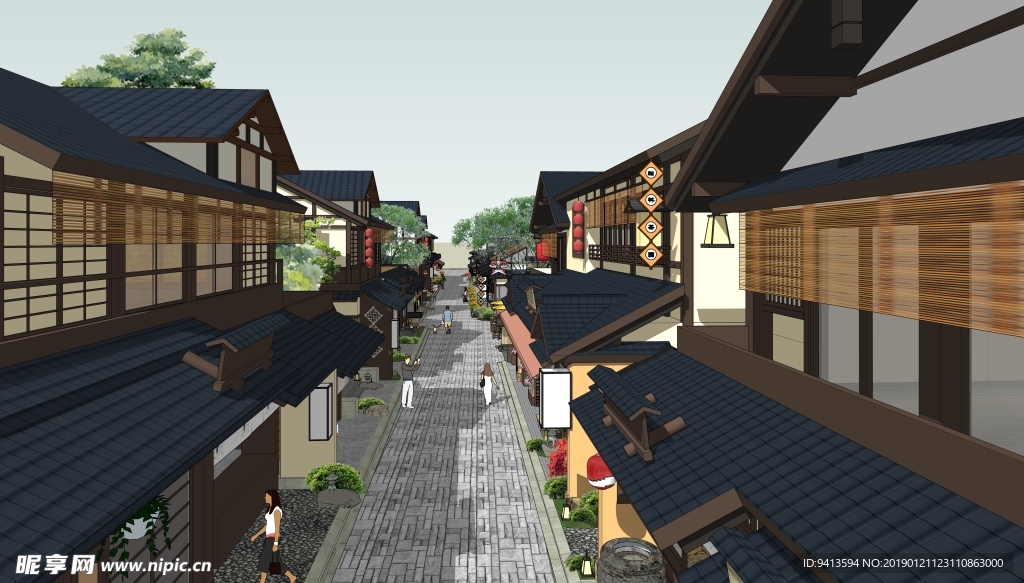 日式风情商业街