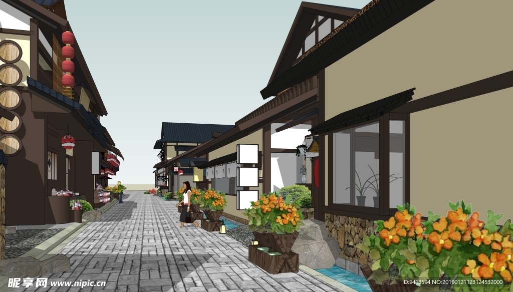 日式风情商业街