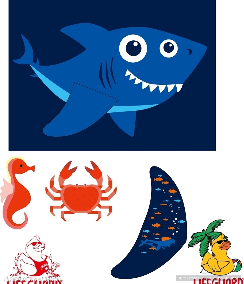 海底卡通图