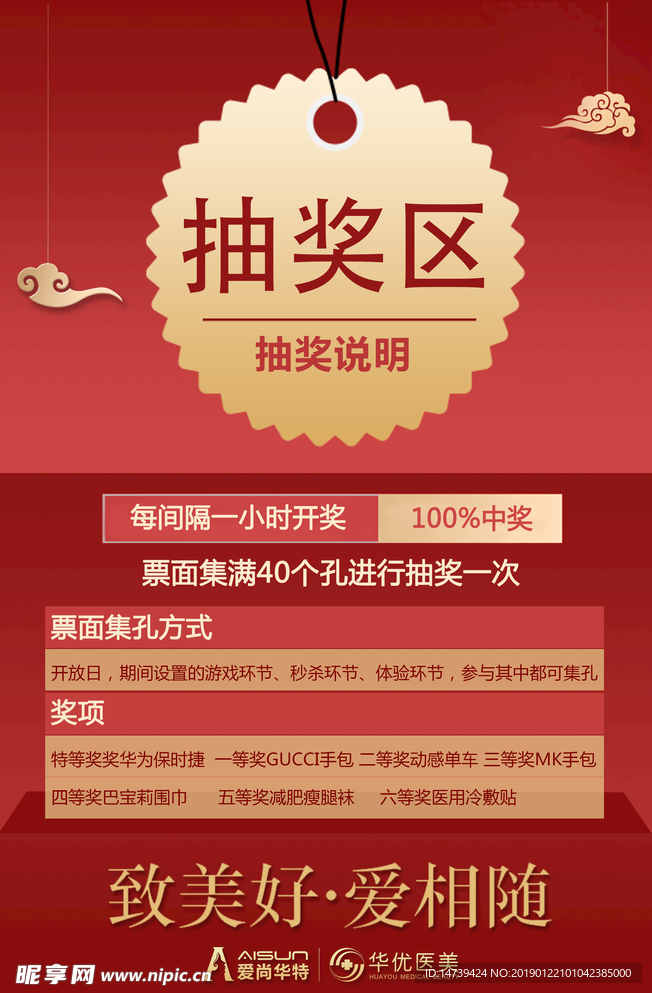 区域指示牌抽奖说明KT展板