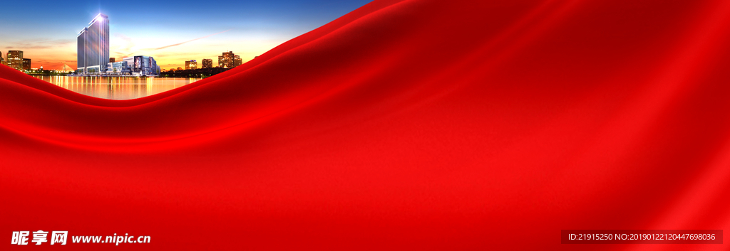 红色开盘户外背景