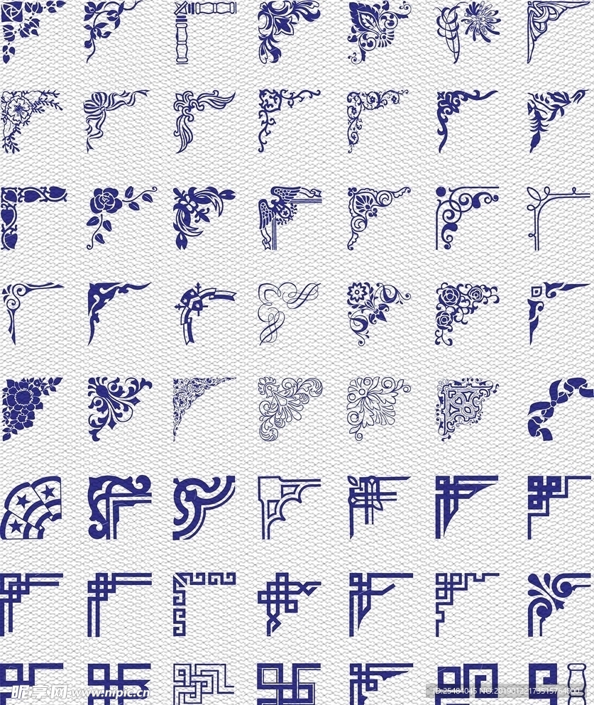 中式雕花 欧式雕花 角花