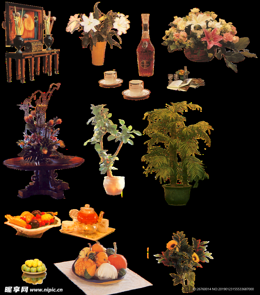 花坛 模型 效果图 室外景观