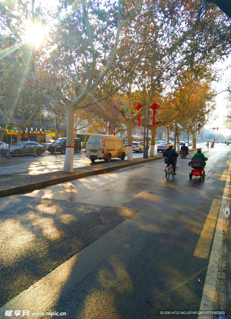 美丽的城市街道风景