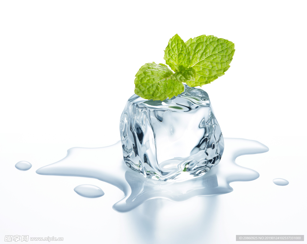 融化的冰块图片