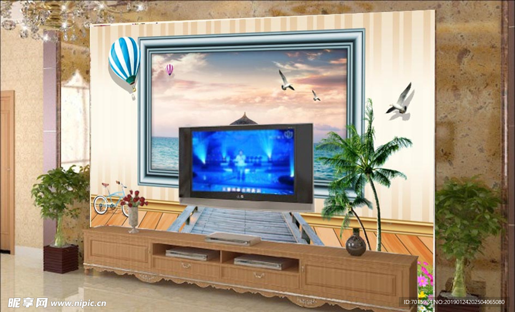 意境背景墙 3D背景墙