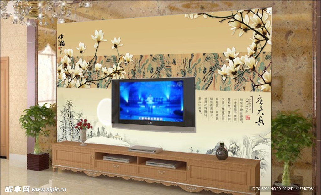 电视背景墙 3D背景墙