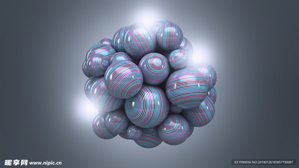 几何立体三维抽象创意背景