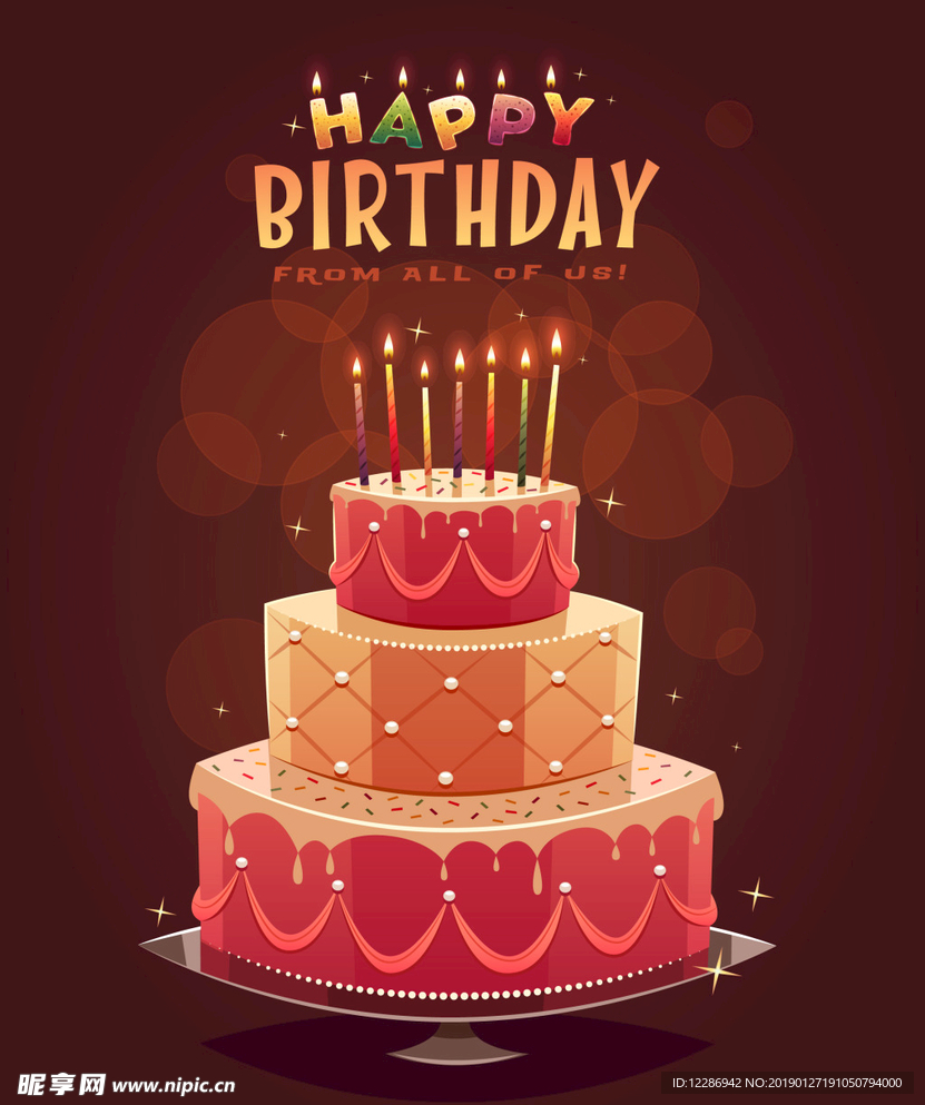 生日庆祝 生日快乐派对海报设计