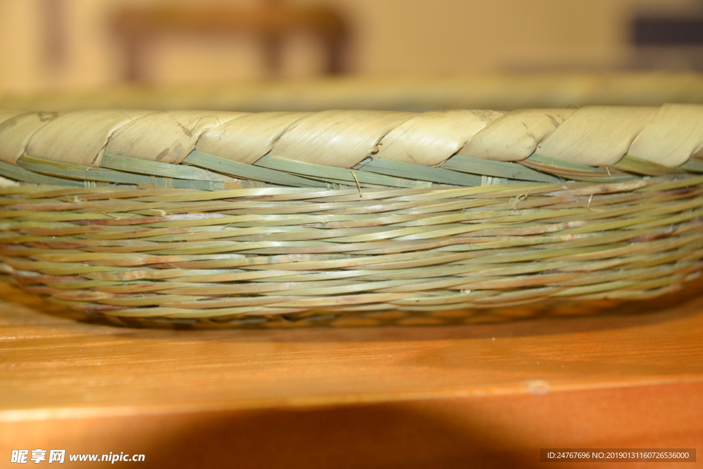 竹编工艺品 手工 工艺 条纹