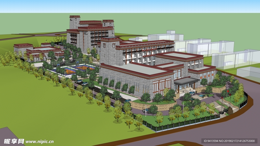 藏式风格度假中心