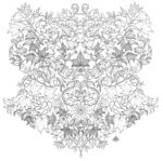 秘密花园黑白简笔黑白动植画