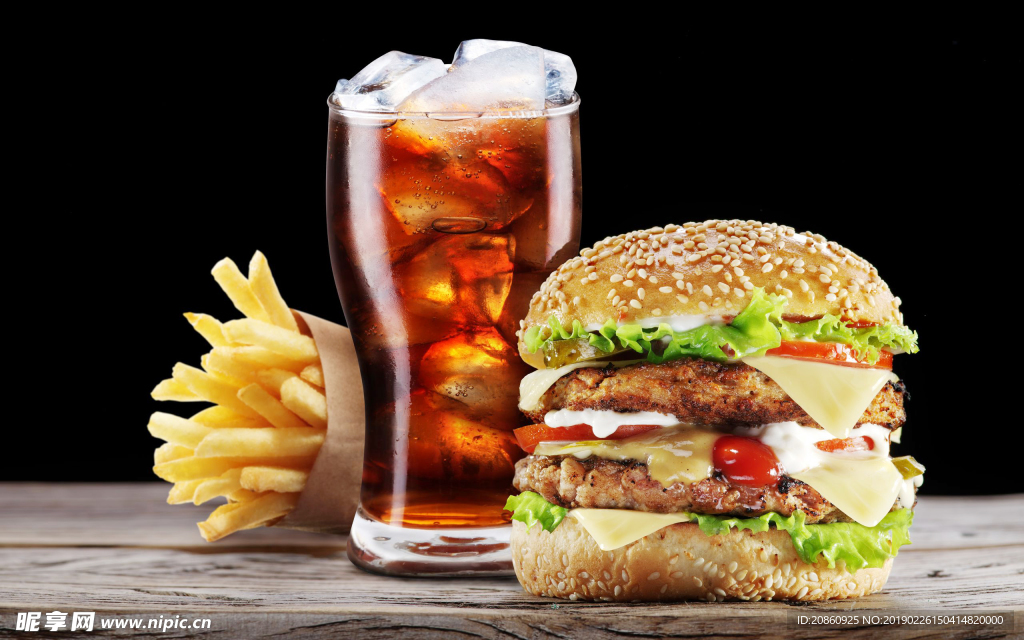 美味的快餐图片