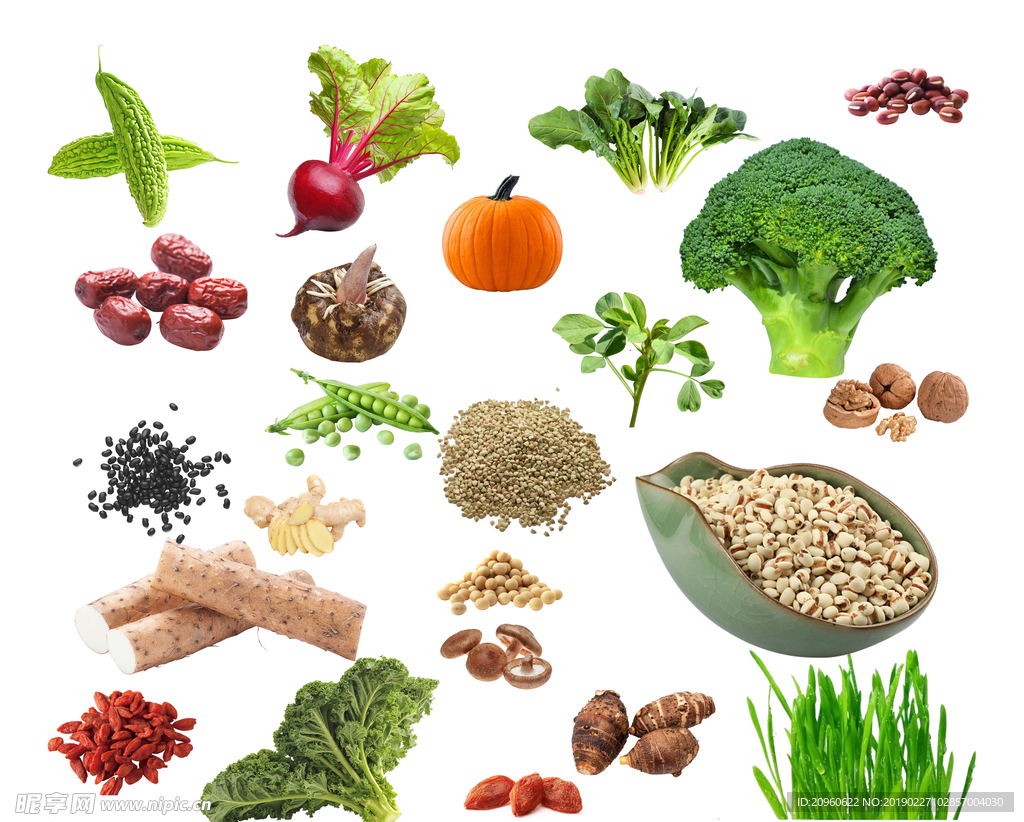 蔬菜谷物抠图