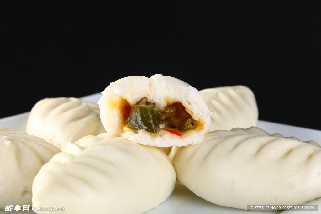 秋葵包 料理美食 美食拍摄