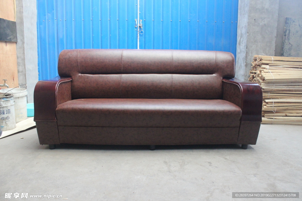 办公沙发  弯扶手